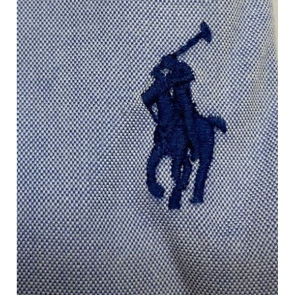 Ralph Lauren Shirt Yarmouth Men's 16.5 32-33 Blue Oxford Long Sleeve Button Down - Picture 2 of 16
